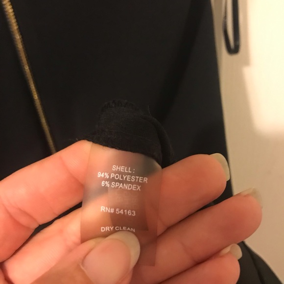 EUC Calvin Klein Black Flutter Sleeve A-line Dress - Picture 4 of 5